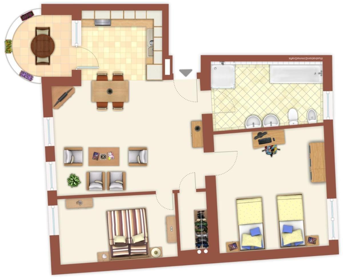 Haus Drei Schwestern, Traumzeit ロストック エクステリア 写真